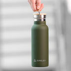 Personalised Insulated Bottle 17oz Bamboo Lid - Small Personalisation