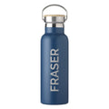 Personalised Insulated Bottle 17oz Bamboo Lid - Side Personalisation