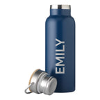 Personalised Insulated Bottle 17oz Bamboo Lid - Side Personalisation