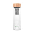 Jungley Glass Tea Tumbler with Bamboo Lid