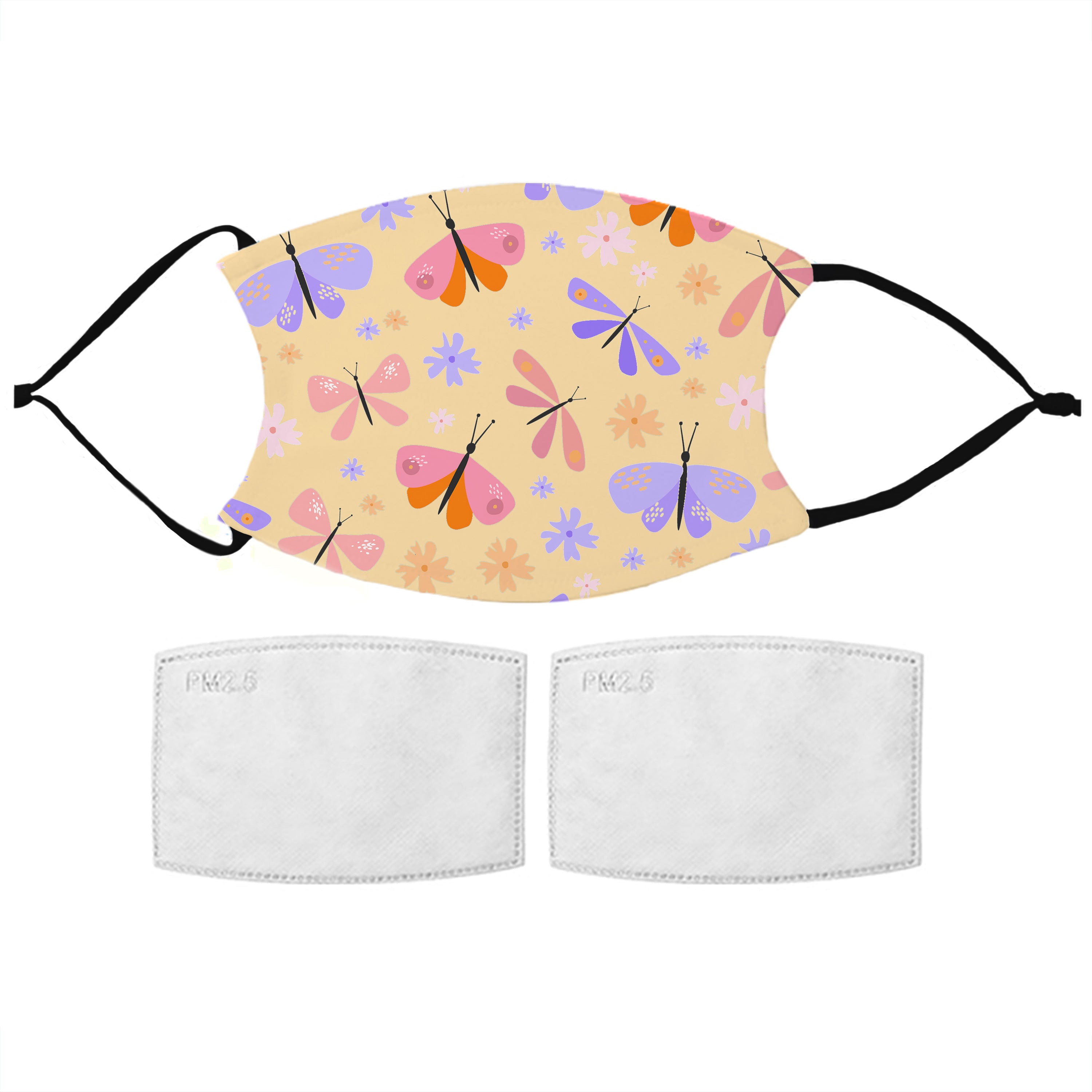 Kids Butterfly Pattern Face Mask