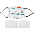 Kids Car Pattern Face Mask