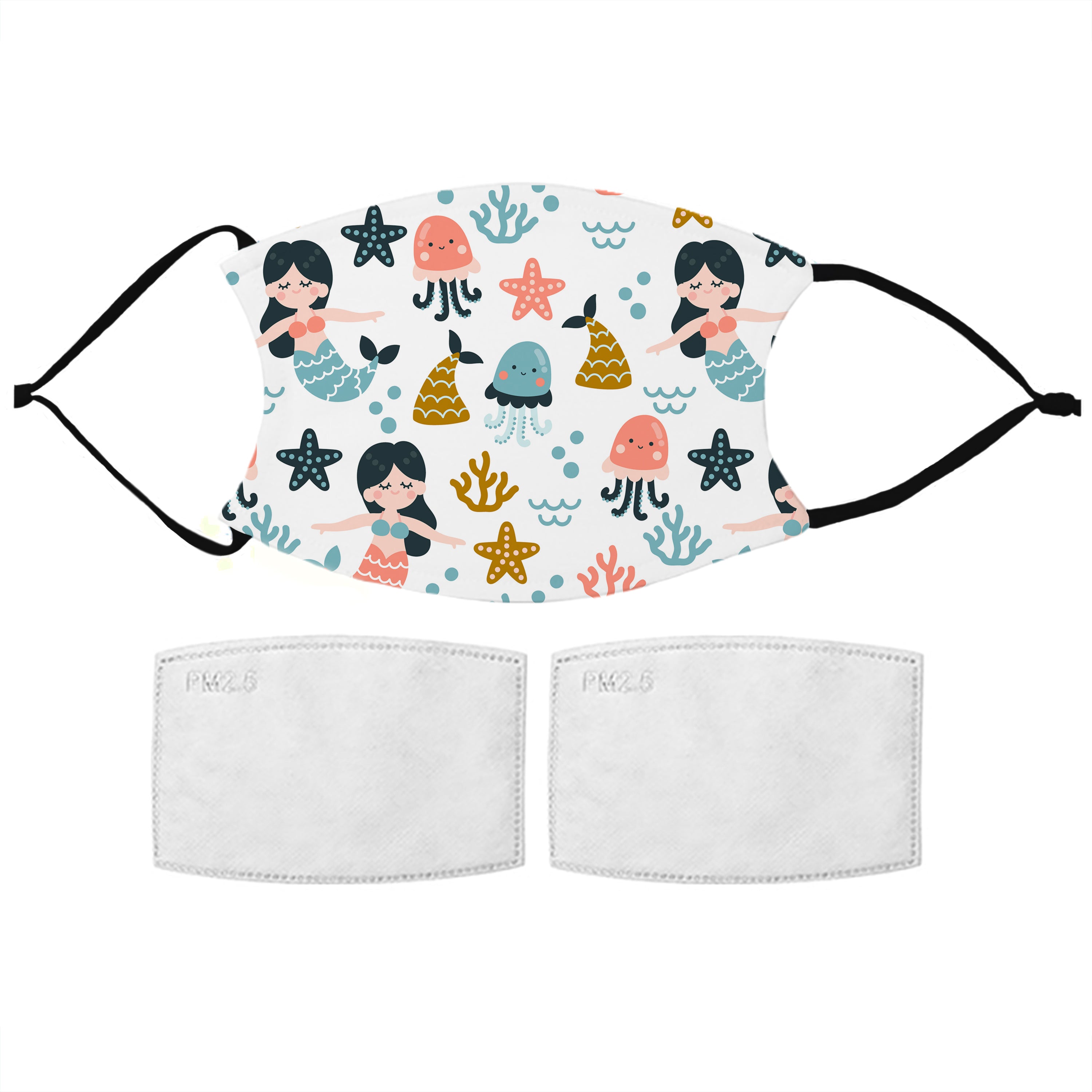 Kids Cute Mermaids Face Mask