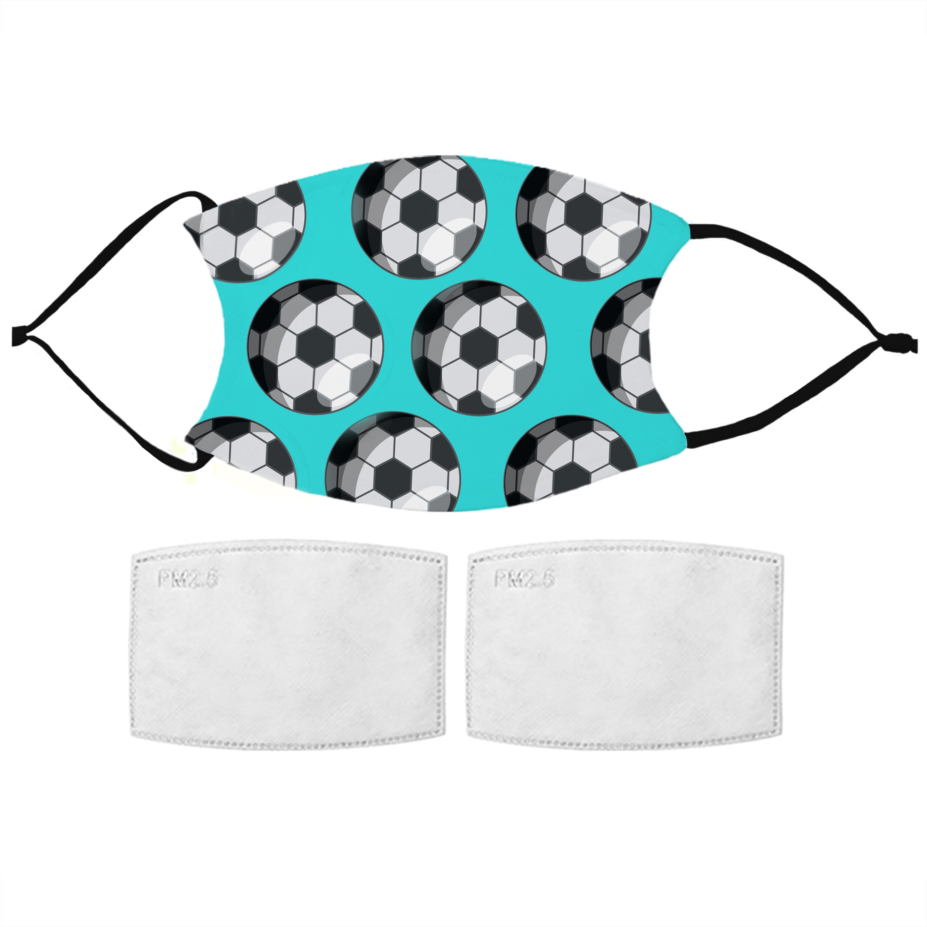 Kids Football Pattern Face Mask