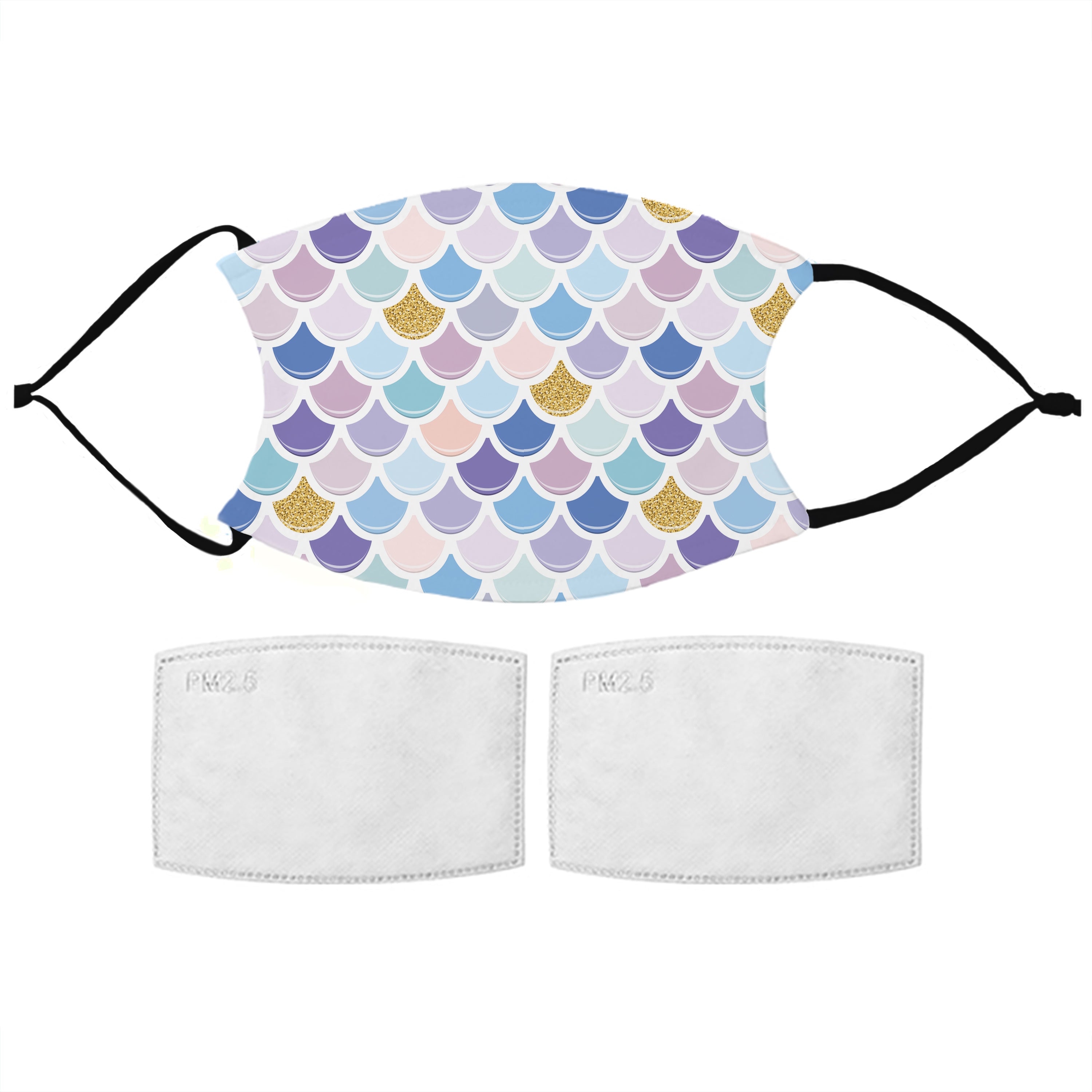 Kids Mermaid Pattern Face Mask
