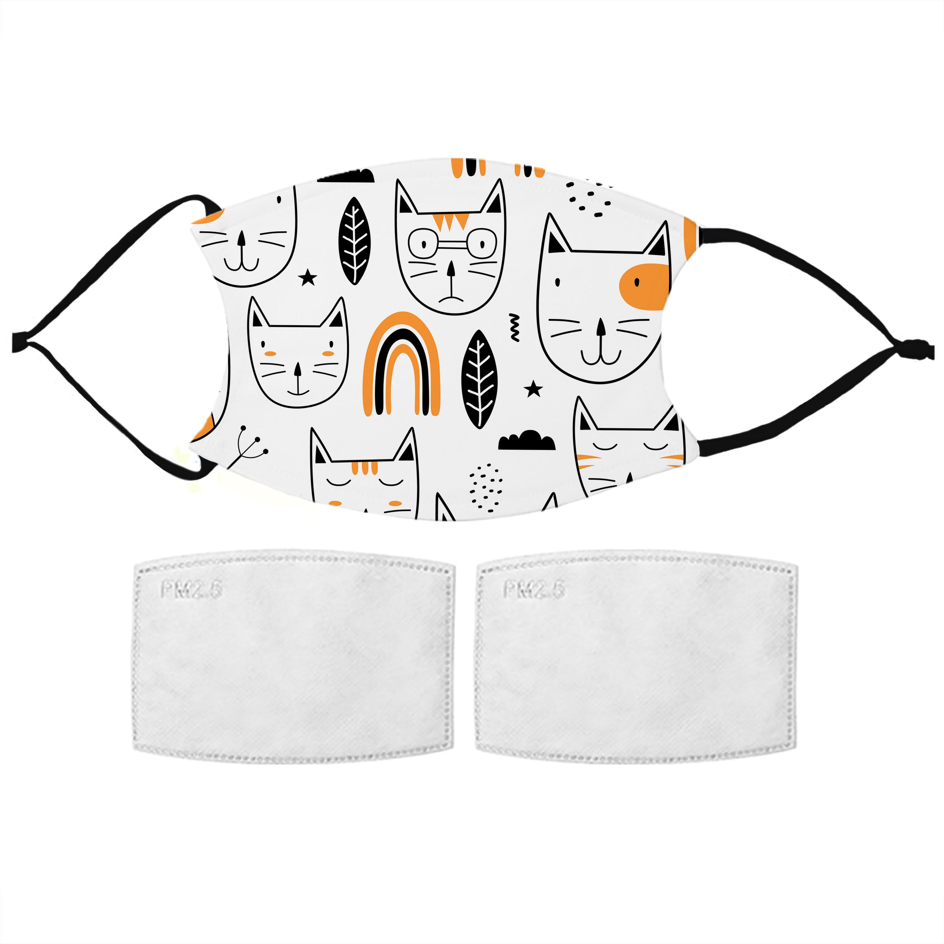 Kids Scandi Cat Face Mask