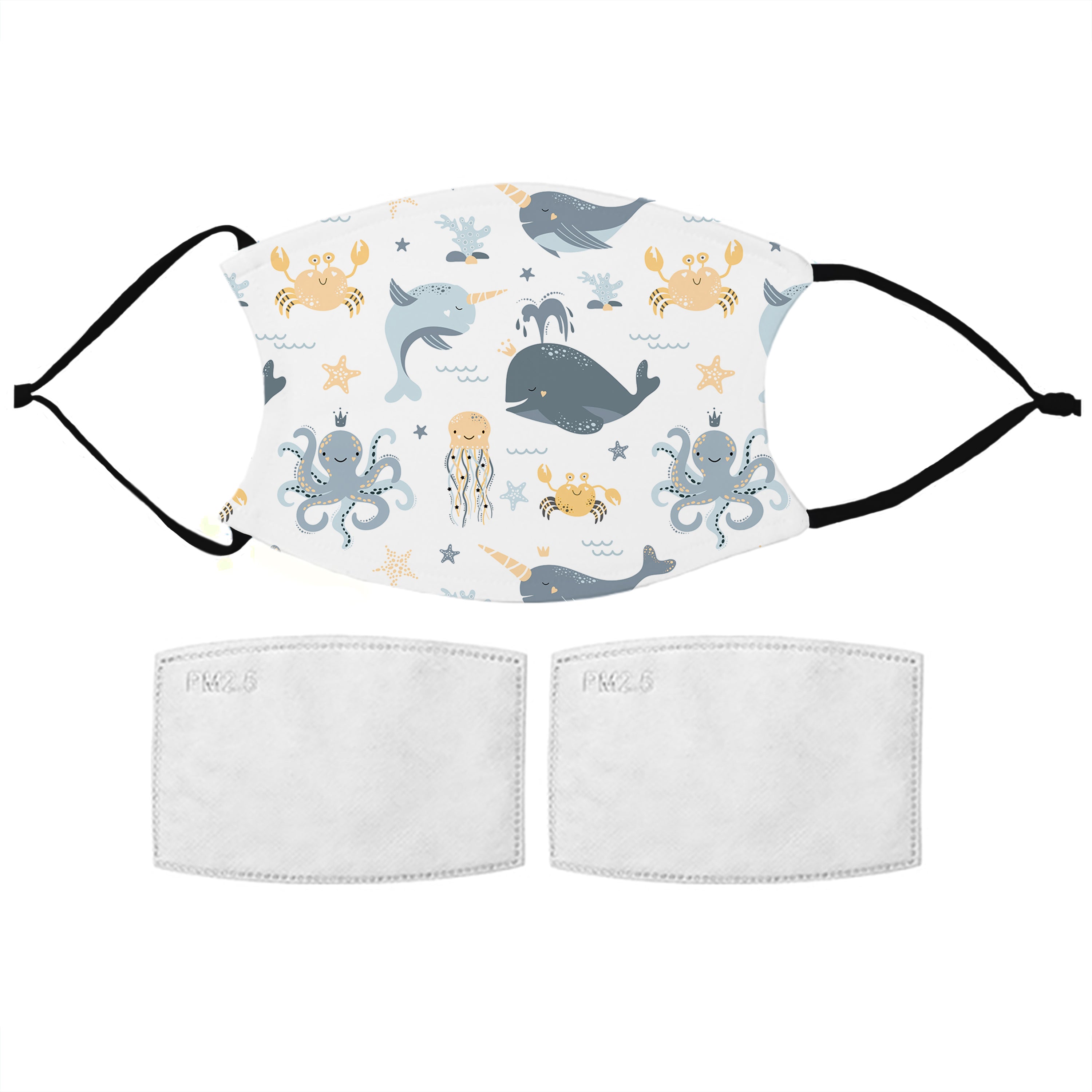 Kids Sealife Pattern Face Mask