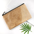 Leaf Leather Clutch Bag - Small