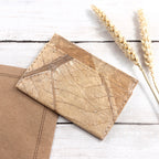 Leaf Leather Minimalist Card Holder