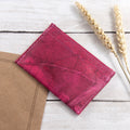 Leaf Leather Minimalist Card Holder