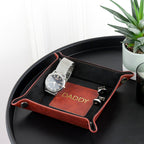 Luxury Brown Personalised Valet Tray