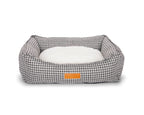 THE KENSINGTON | LUXURY HOUNDSTOOTH BOLSTER DOG BED