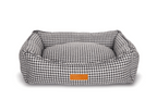 THE KENSINGTON | LUXURY HOUNDSTOOTH BOLSTER DOG BED