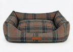 THE MARLOW | LUXURY TARTAN BOLSTER DOG BED