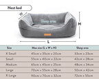 THE LINCOLN | LUXURY TWEED BOLSTER DOG BED