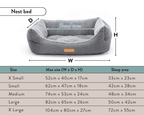 THE KENSINGTON | LUXURY HOUNDSTOOTH BOLSTER DOG BED