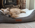 THE LINCOLN | LUXURY TWEED BOLSTER DOG BED