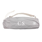 Monogrammed Organic Yoga Mat Drawstring Bag