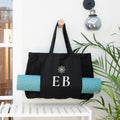 Monogrammed Organic Yoga Tote Bag