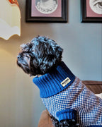 Navy Dog Jumper In Merino Lambswool