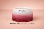 Personalised Ear-Free Cocker Spaniel Dog Bowl – Handmade Ceramic Bowl