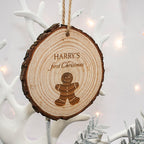 My First Christmas Gingerbread Man Hanging Decoration