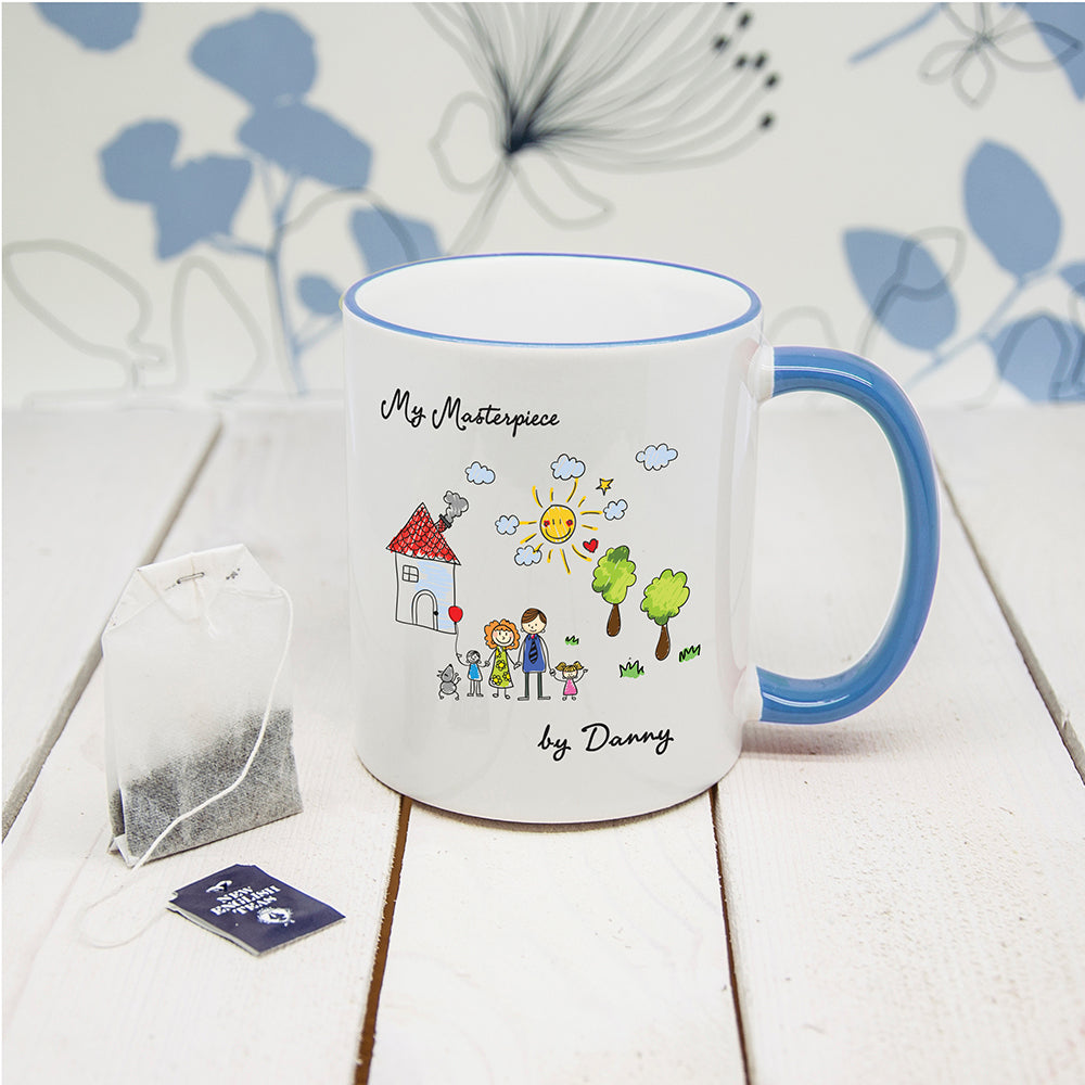 My Mini Masterpiece Personalised Artwork Coloured Mug