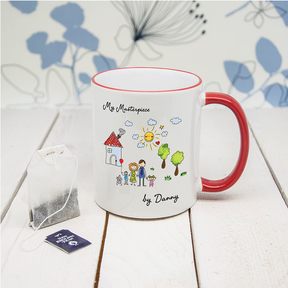 My Mini Masterpiece Personalised Artwork Coloured Mug