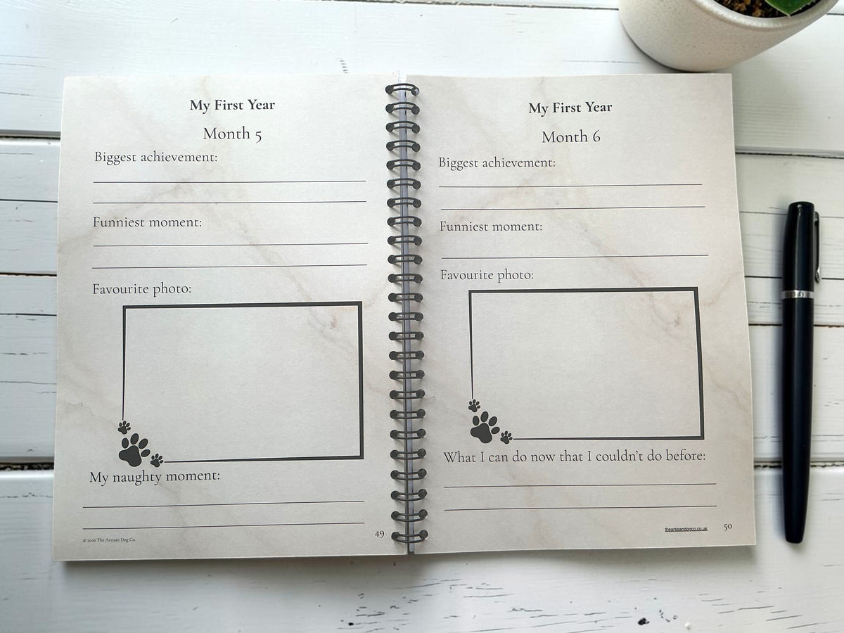 My Puppy Journal | A Keepsake for Their First Year