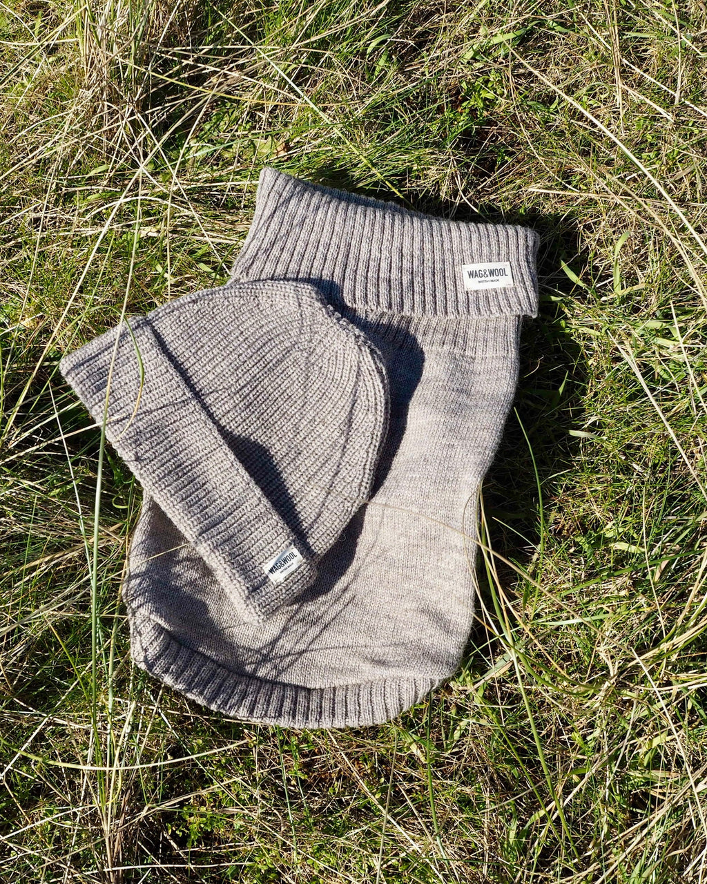 Oatmeal British Wool Beanie Hat