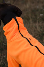 Fleece Dog Jumper - Orange WIDE FIT