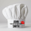 Personalised Chef's Kiss Hat