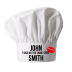 Personalised Chef's Kiss Hat