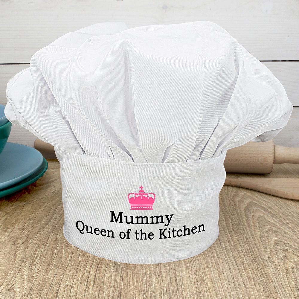 Personalised Queen of the Kitchen Chef's Hat