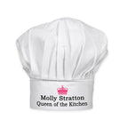 Personalised Queen of the Kitchen Chef's Hat
