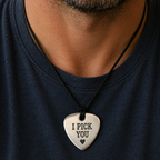 Personalised Keepsake Guitar Pick Pendant Necklace