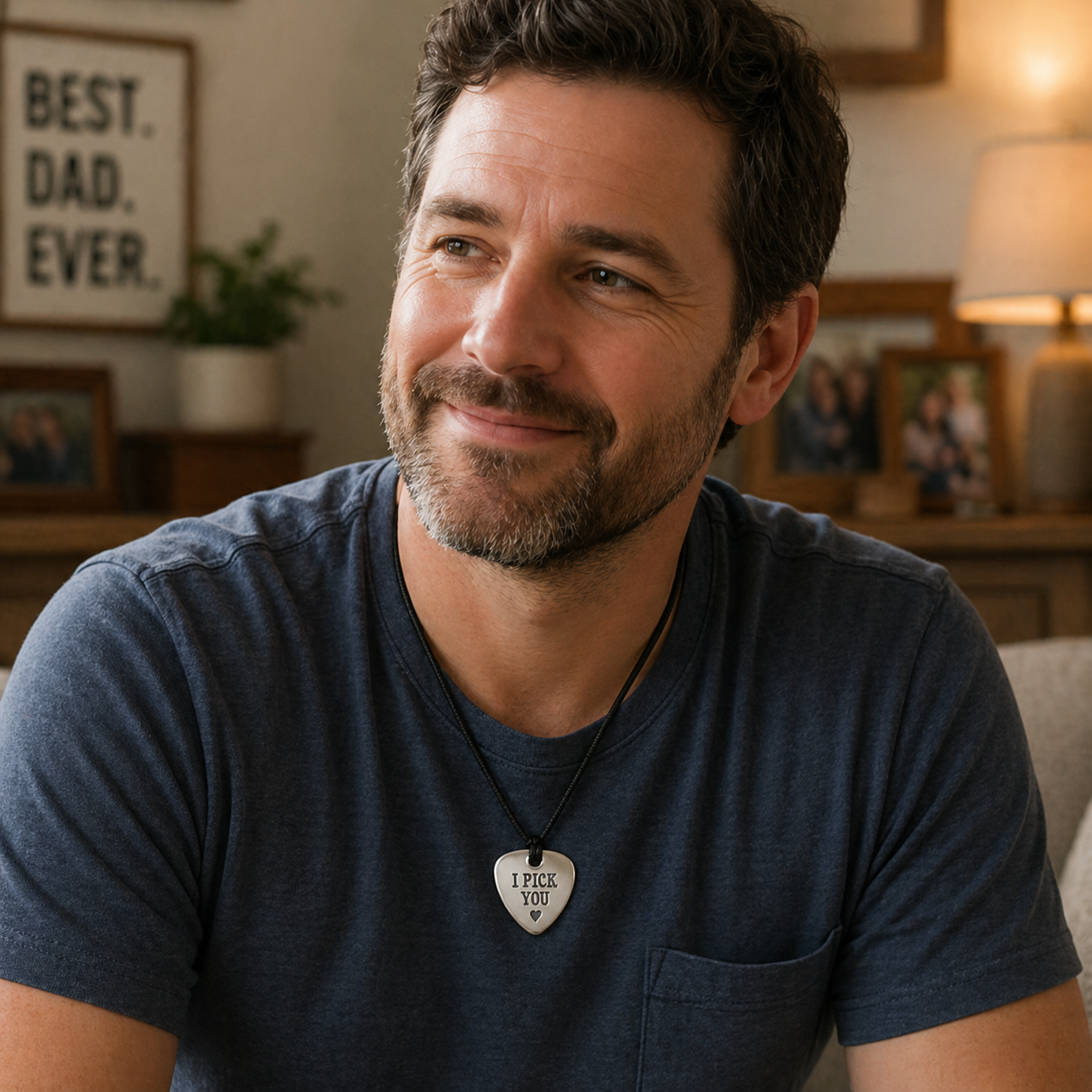Personalised Keepsake Guitar Pick Pendant Necklace