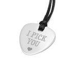 Personalised Keepsake Guitar Pick Pendant Necklace