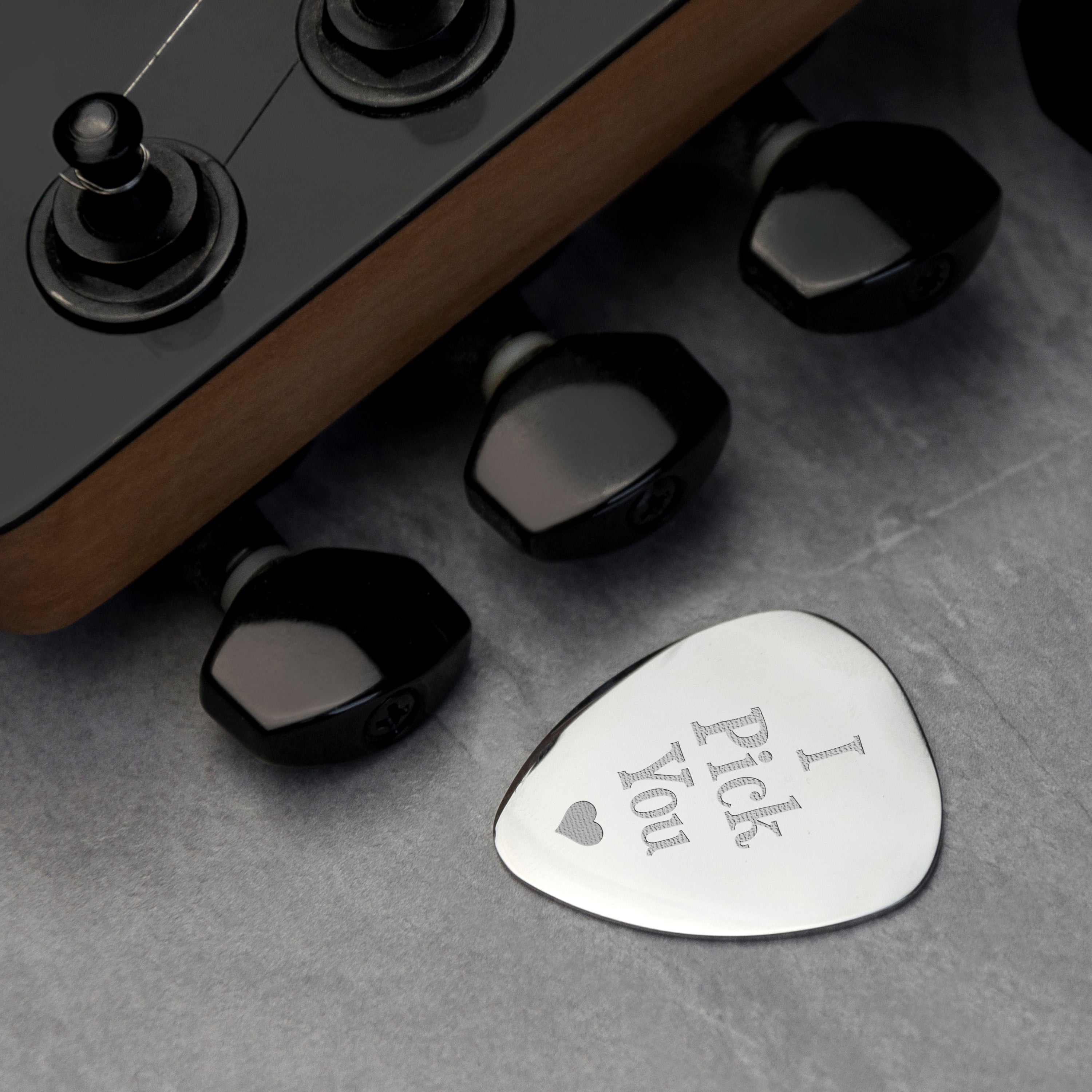 Personalised I Pick You Plectrum