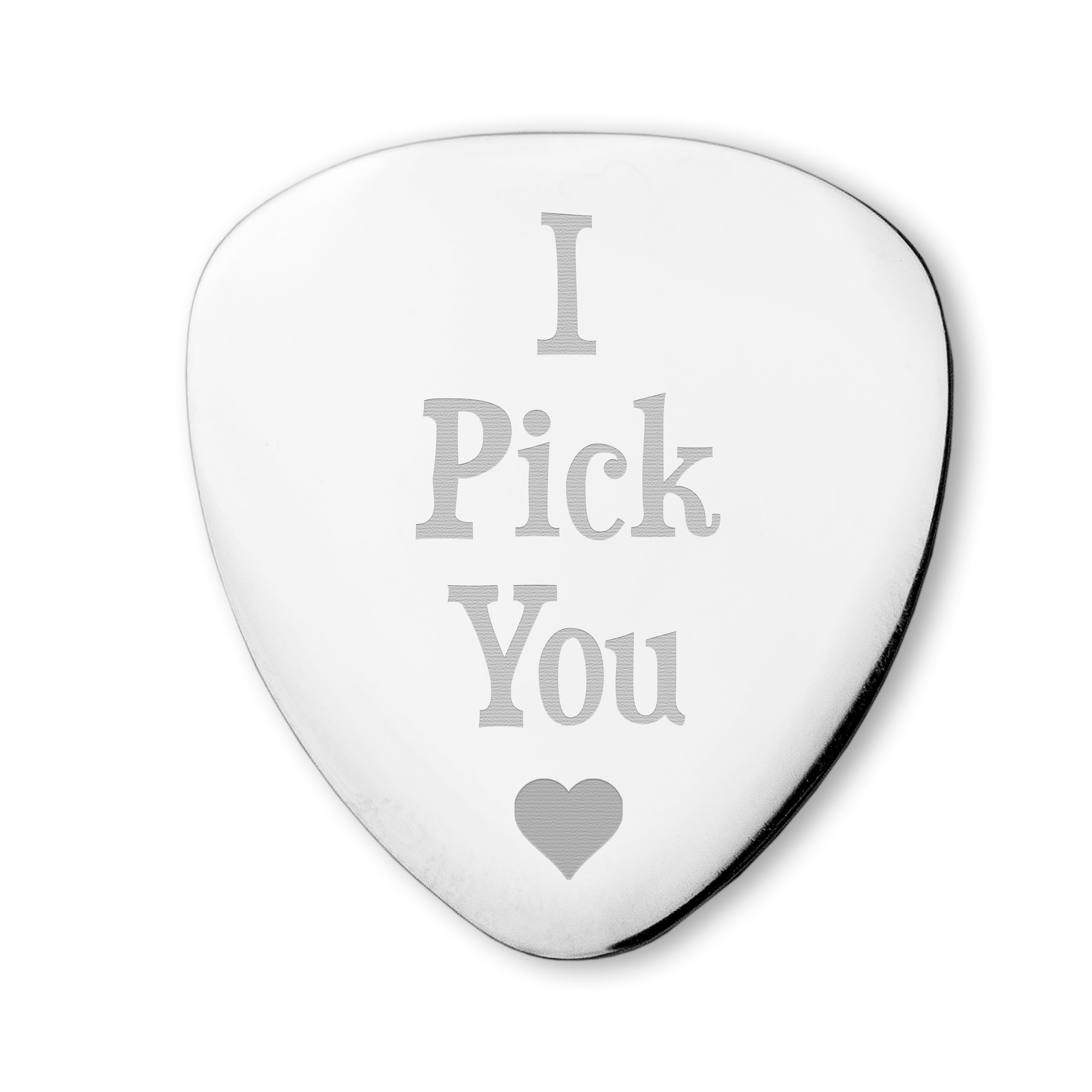 Personalised I Pick You Plectrum