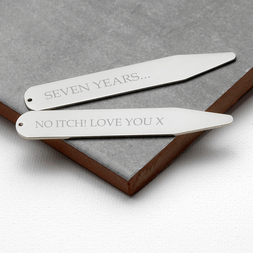 Personalised Secret Message Collar Stiffeners