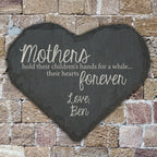 Personalised Mum’s Heart Slate Keepsake