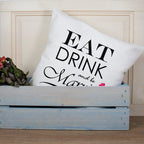 Eat, Drink and be Married Couple Cushion Cover