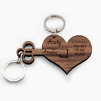 You Hold The Key To My Heart Keyring Set Of Two