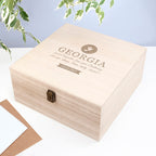 Christening Memory Box With Special Message