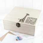 Personalised Baby Giraffe Keepsake Box