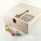 Personalised Baby Giraffe Keepsake Box