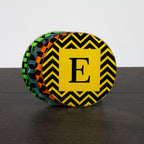 Set of Four Glass Coasters - Art Deco Design