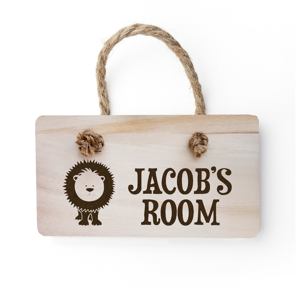 Personalised Kid’s Lion Door Sign