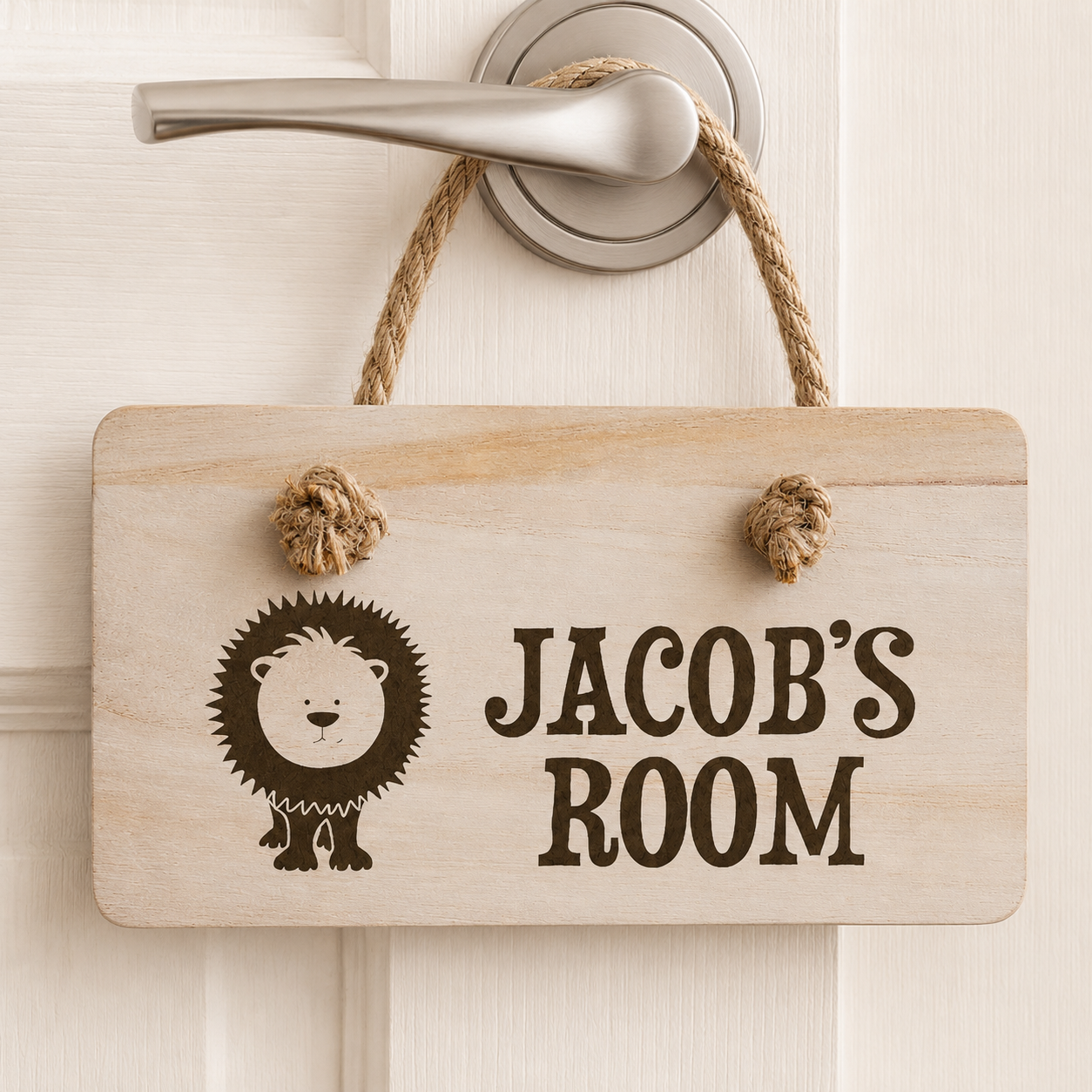 Personalised Kid’s Lion Door Sign